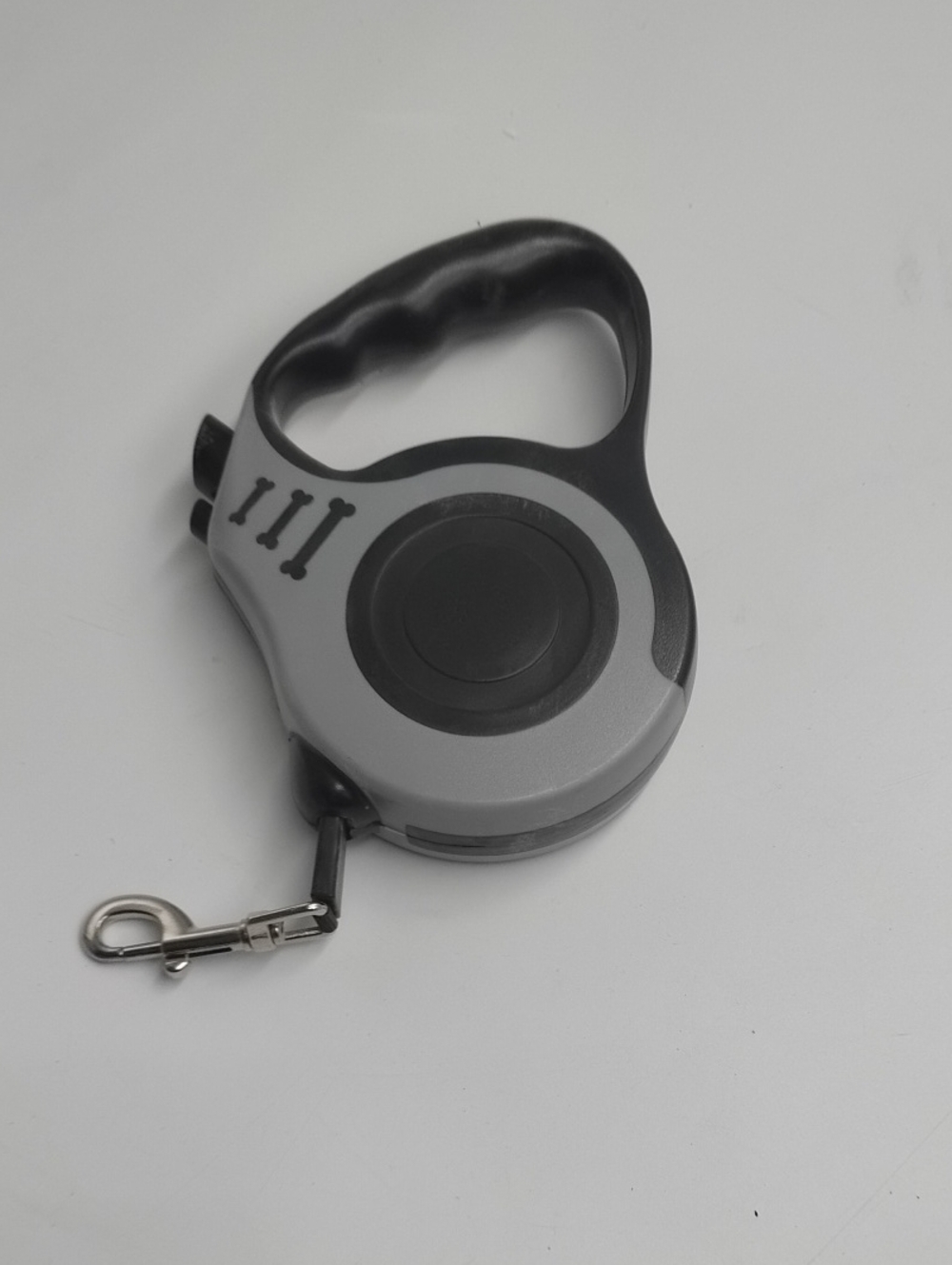 Retractable Dog Leash - Gray and Black